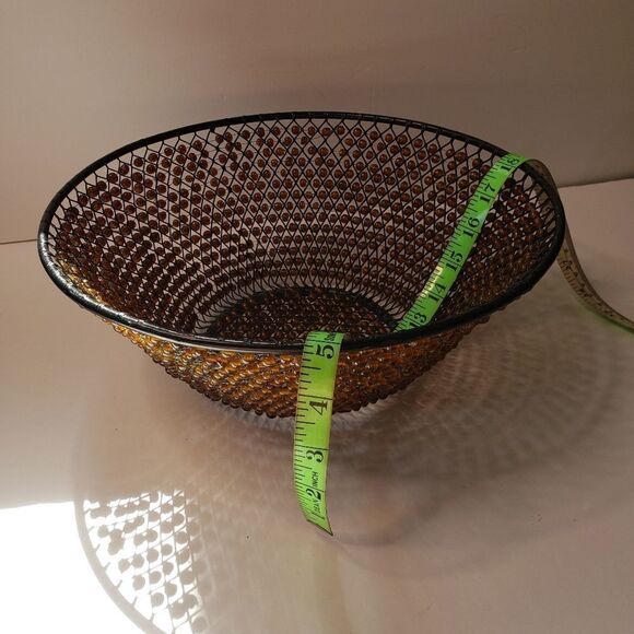 Vintage Metal Beaded Basket - Picture 10 of 11